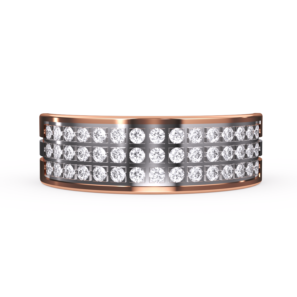 Lab Grown Diamond Wide Women's Band